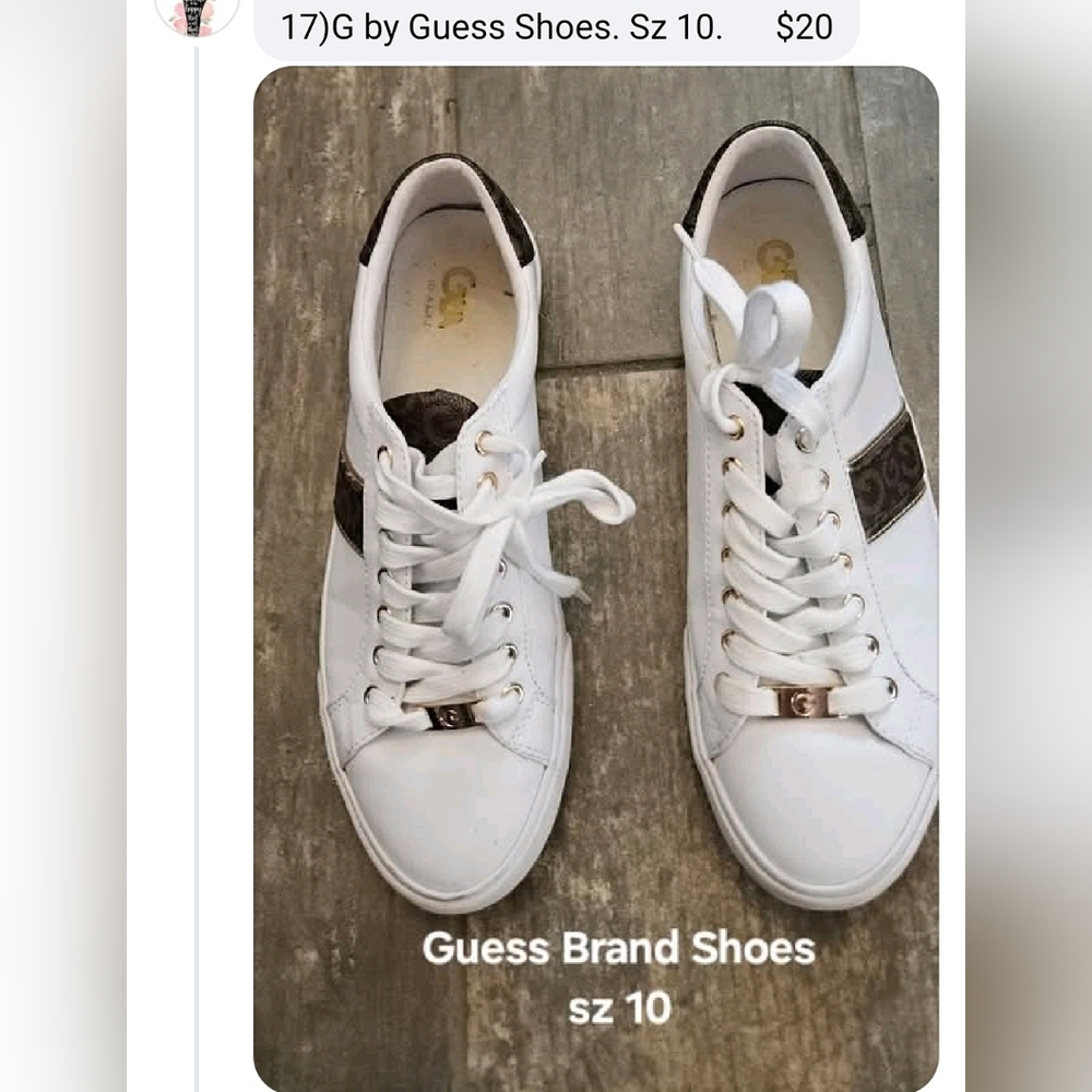 Guess White Sneakers with Minimalist Design
